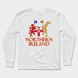 Northern Ireland - Coat of Arms Design Long Sleeve T-Shirt